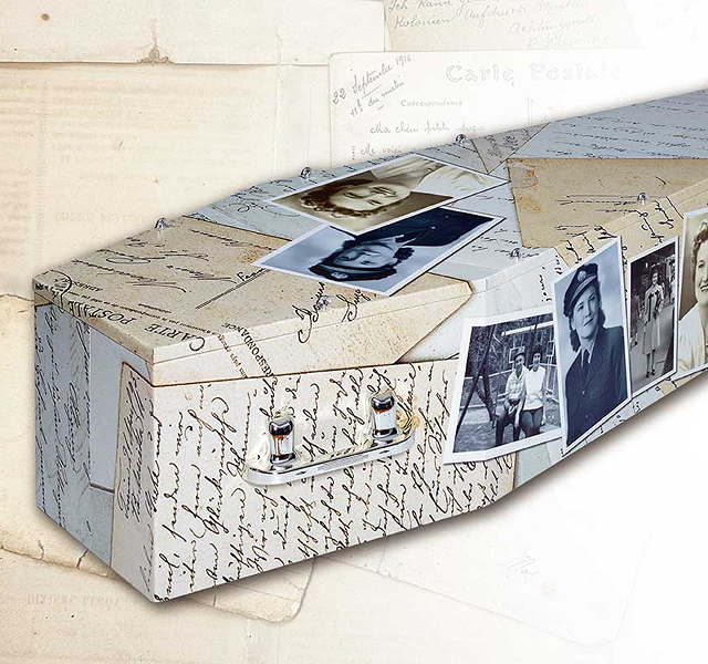 non-religious coffin