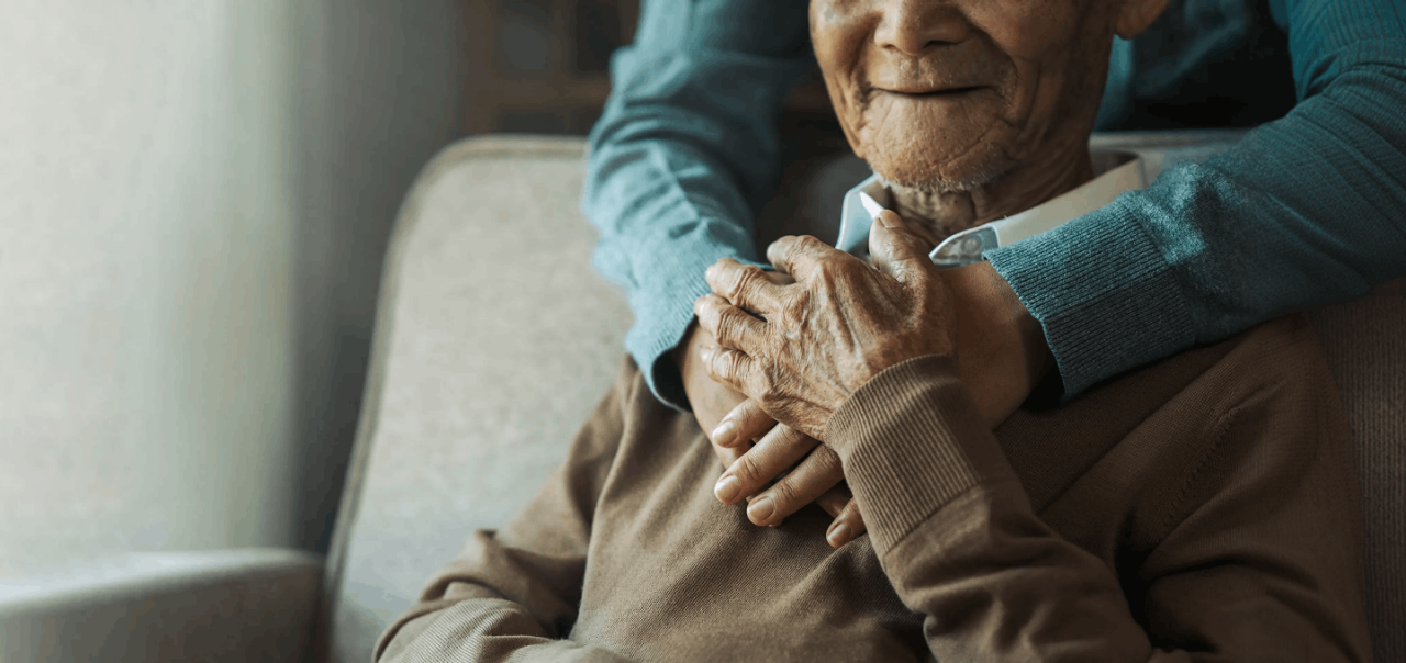 woman hugging man